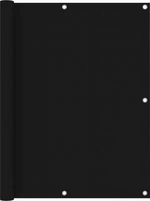 Produktbild von Balkon-Sichtschutz Schwarz 120x500 cm Oxford-Gewebe