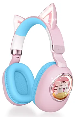 Produktbild von Kinder Kopfhörer mit Katzenohren Over-Ear Noise Cancelling Kopfhörer Rosa