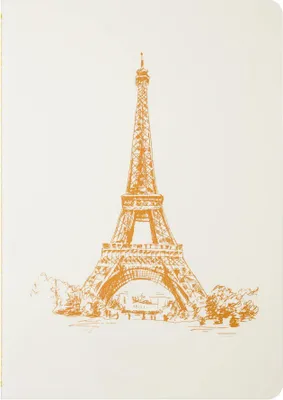 Produktbild von Jacques Herbin 5x A5-Notizbuch # Eiffelturm - Braun 93042T