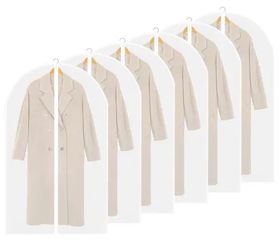 Productafbeelding van Omgoods - Kledinghoes Set van 6 Stuks - Transparante Beschermhoezen voor Kleding