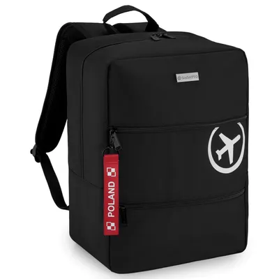 Produktbild von Zagatto Reiserucksack Handgepäck 40x30x20 24L WIZZAIR RYANAIR Schwarzer ZG1095