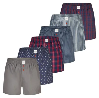 Produktbild von Phil & Co. Berlin Herren Boxer Classics 6-Pack sortiert2 - Größe L