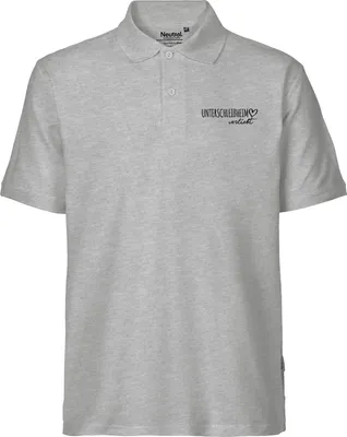 Produktbild von Huuraa Herren Polo Shirt Unterschleißheim verliebt XL Sport Grey Bio Baumwolle Fairtrade Poloshirt Geschenkidee