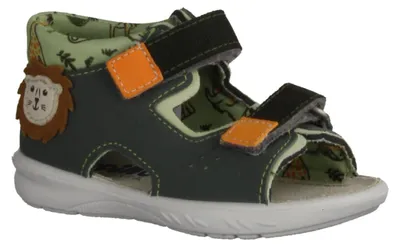 Produktbild von Ricosta Frankie 503500602 Jungen Sandale, Materialmix, Grün, Babyschuhe - Kinderschuhe Lauflernschuhe Gr. 18 - 26, Grün