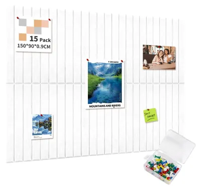 Produktbild von Große Selbstklebende Filz Pinnwand 150x90 cm - Set von 15 Stück