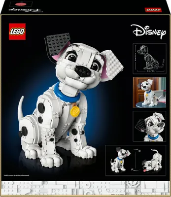 Produktbild von LEGO ? Disney Welpe aus 101 Dalmatiner - Bauset für Erwachsene - Verwandelt sich in 6 niedliche Welpen mit drehbarem Kopf und Schwanz - DIY Heim-Deko - Geschenkidee für Fans - 43269