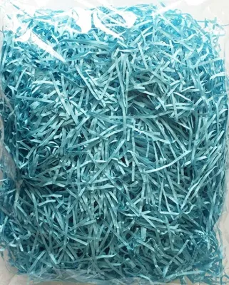 Produktbild von Papierwolle, Papiergras, Ostergras, Dekogras aus Papier. 100g. Blau