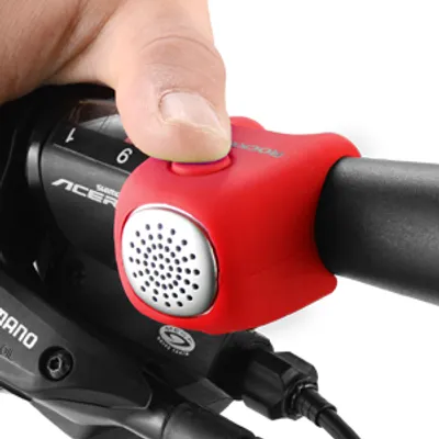 Produktbild von ROCKBROS Fahrradklingel, elektronisch, E-Klingel, Miniklingel RED