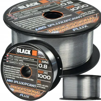 Produktbild von Black Selbstschweißender Schweißdraht 0,8 mm 1 kg Flux