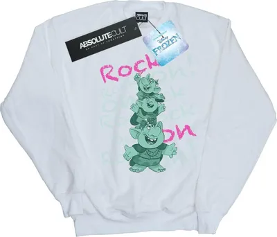 Produktbild von Disney - "Frozen Trolls Rock On" Sweatshirt für Damen BI19011 (L) (Weiß)