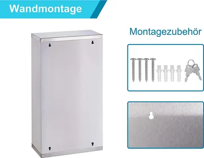 Produktbild von Theo&Cleo Medizinschrank Apothekerschrank Hausapotheke Arzneischrank abschließbaraus Edelstahl 4 Fächer mit Glas Tür 57 x 27 x 12 cm (Weiß - 4 Fächer)