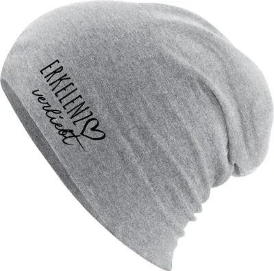 Produktbild von Huuraa Beanie Erkelenz verliebt Heather Grey One Size Baumwolle und Elasthan Mütze Geschenkidee