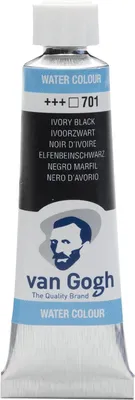 Produktbild von Van Gogh Aquarellfarbe, 10 ml Tube, Elfenbeinschwarz 701