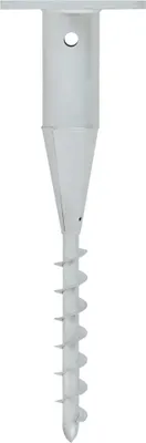 Produktbild von vidaXL Bodenhülse für Sonnenschirm mit Stange 16x16x52 cm Stahl