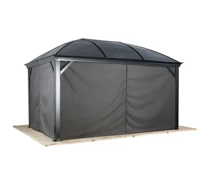 Produktbild von Sojag Vorhänge inkl. Clips für Pavillon Mykonos Moreno 1014 Grau 333x202 cm