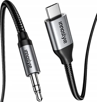 Zdjęcie produktu dla Innostyle Kabel Usb C Aux Adapter Przejściówka Mini Jack Do Samsung Dac 1M