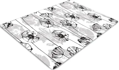 Produktbild von Stuhlunterlage Bürostuhlunterlage 120 cm x 90 cm Bodenmatte Bürostuhlunterlage - Glamour Flowers.