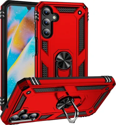 Produktbild von Samsung Galaxy A15 Hülle - Coverup Ring Ständer Back Cover - Rot