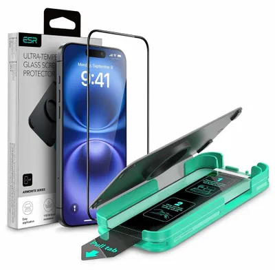 Zdjęcie produktu dla Szkło hartowane ESR Armorite do iPhone'a 16 Pro Max – przezroczyste