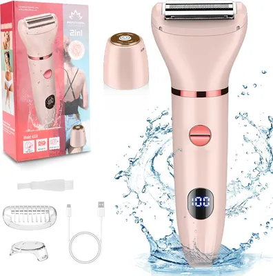 Produktbild von INF Elektrischer 2-in-1 Körperhaartrimmer & Rasierer für Damen Rosa