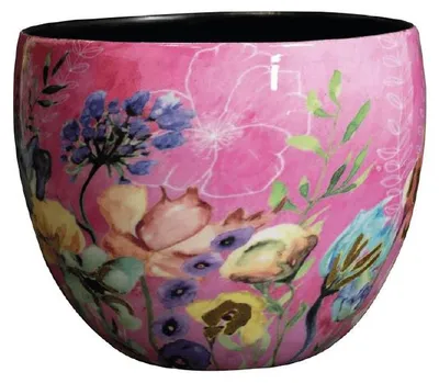 Produktbild von TS Collection - Blumentopf Fiesta fuchsia - 15x12