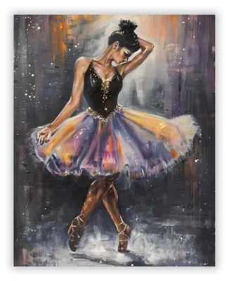 Image de Affiche de danseuse portant une robe colorée - Impression d'art pour salon et salle de danse - 40x50 cm - Impression semi-mate