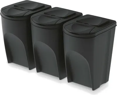 Zdjęcie produktu dla Keden Kosz Na Śmieci Sorti Box - Czarny Recykling*