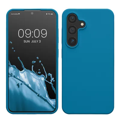 Produktbild von kwmobile Hülle kompatibel mit Samsung Galaxy S24 Hülle - Silikon Handy Case - Handyhülle für Samsung S24 weiche Oberfläche - kabelloses Laden für