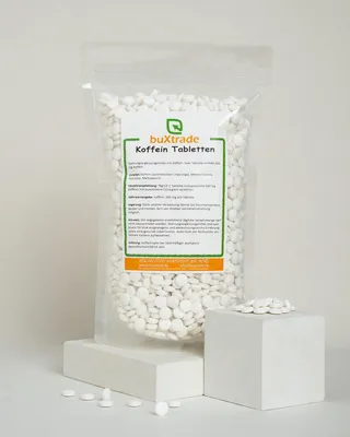 Produktbild von 5 kg Koffein Tabletten | Coffein | Tabletten | Buxtrade | rein
