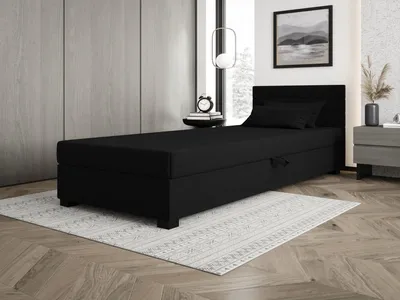Produktbild von Polsterbett 120x195 KASANDRA 2 mit Stauraum - schwarz