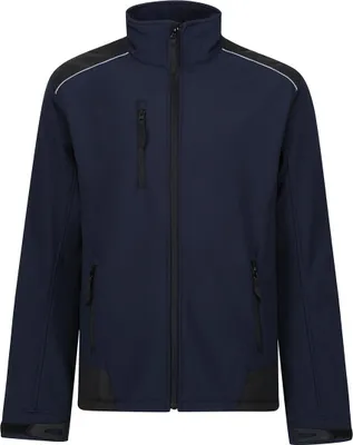 Produktbild von Regatta TRA651 | Sandstorm Workwear Softshell - Farbe: Navy/Black - Größe: L