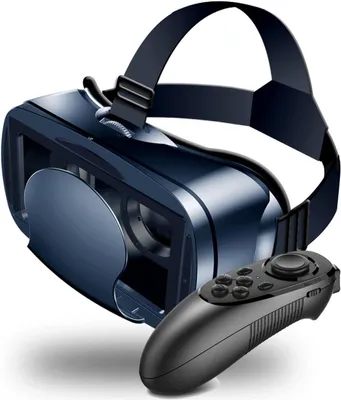 Immagine prodotto di Visore per realtà virtuale Bril - Cuffie VR 3D - Per film e giochi - Lenti regolabili - Compatibile con telefoni da 5-7 pollici - Colore nero