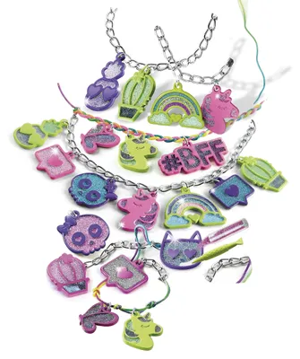 Productafbeelding van Clementoni Crazy Chic, mijn meerkleurige hangers, kindersieraad-knutselset, vanaf 7 jaar, meerkleurig