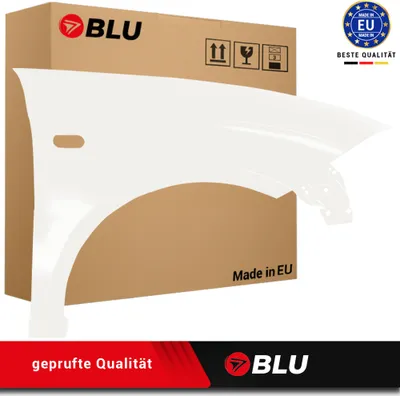 Zdjęcie produktu dla BLU Błotnik pasujący do Seat Altea 5P1/5P5 LB9A Prawy Biały CandyWeiss | 2004-2015 | Przedni Przód | Lakierowany | Gotowy do montażu | Stal