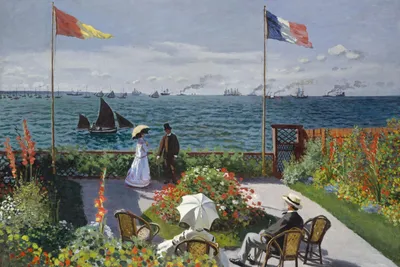 Obrázok produktu pre Plagát 60x40cm Záhrada v Sainte-Adresse, Monet Vintage