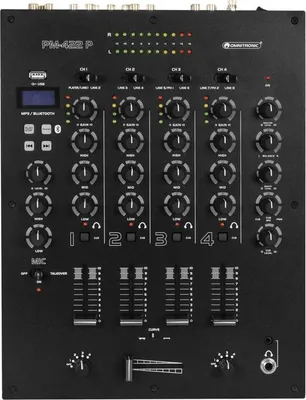 Obrázok produktu pre OMNITRONIC PM-422P 4-Kanal-DJ-Mixer mit Bluetooth und USB-Player (10006878)