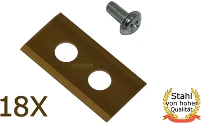 Immagine prodotto di 18 X 3,6 CM Lame in titanio per il rasaerba robotico Worx Landroid WG, WR 105SI 110MI M800 S S500i