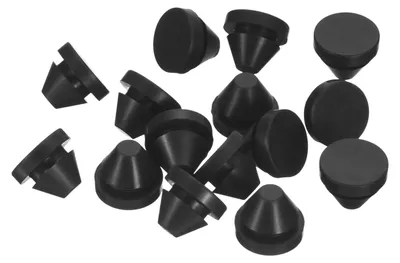 Silikon-Stopfen 26 Stück, 9-10 mm, schwarz, Blindstopfen