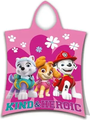 Productafbeelding van Paw Patrol poncho Kind & Heroic 50 x 115 cm
