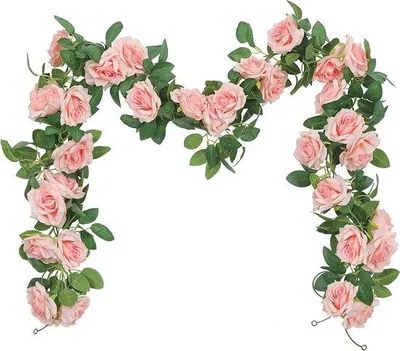 Productafbeelding van Famanu kunstbloemen, guirlande - 3 stuks, 200 cm lang