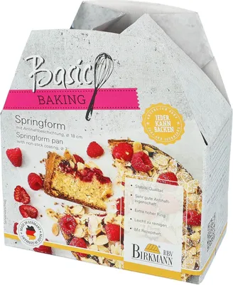 Image de Birkmann Basic Baking Moule à charnière, Moule à pâtisserie, Moule à gâteau, Acier carbone, Ø 18 cm, 883017