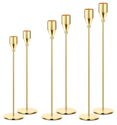 Produktbild von Omgoods – Set mit 6 Kerzenhaltern für Stumpenkerzen – Stilvolle Dekoration