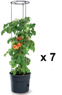 Produktbild von 7 Stück Tomatentopf 153 cm Topf für Tomatenpflanzen 28L Tomatenzüchter Blumentopf Ø39,2cm KG