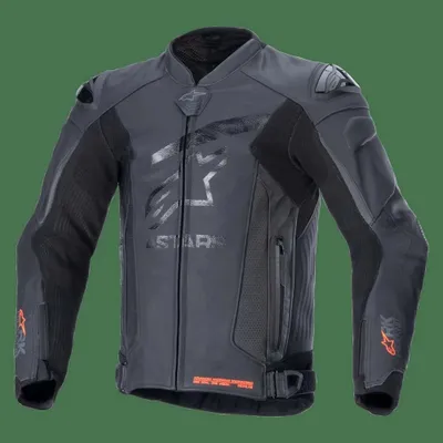 Image de Veste de moto en cuir perforé Alpinestars GP Plus R V4 Rideknit, noire, taille 60