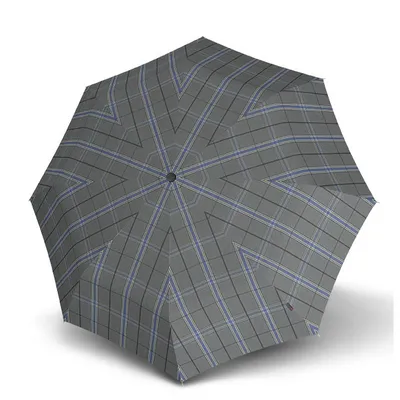 Produktbild von Knirps Taschenregenschirm Regenschirm T.200 Medium Duomatic Gatsby Black schwarz mehrfarbig