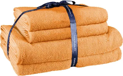 Produktbild von Kleine Wolke Frottier-Set CHILL Peach Set 4-teilig mit je 2 Stück 50 x 100 und 70 x 140 cm