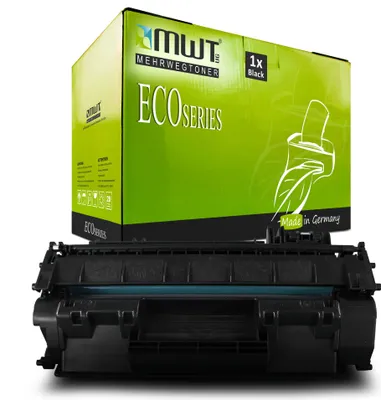 Produktbild von 1 Mehrwegtoner kompatible Lasertoner ersetzt HP Q7553A 53A Schwarz