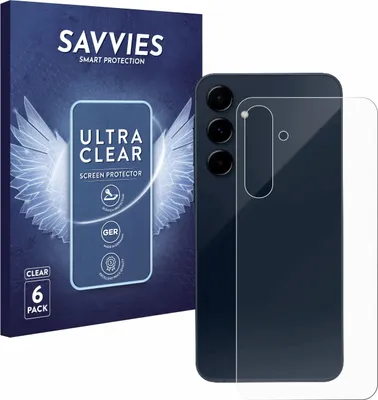 Produktbild von 6x Für Samsung Galaxy A35 5G (Rückseite) Schutzfolie Savvies Displayschutz Display Schutz Folie Klar Transparent