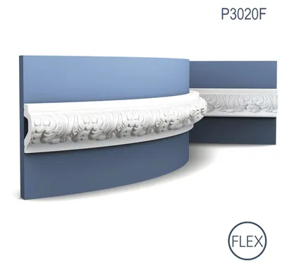 Produktbild von Orac Decor P3020F LUXXUS flexi Friesleiste Wand Leiste Stuck Einrichtungs Zierprofil 2m
