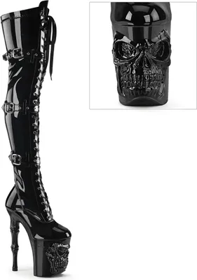 Produktbild von RAPTURE-3028 Damen Boots von Pleaser, Schwarz Glanz , EU 36, US 6